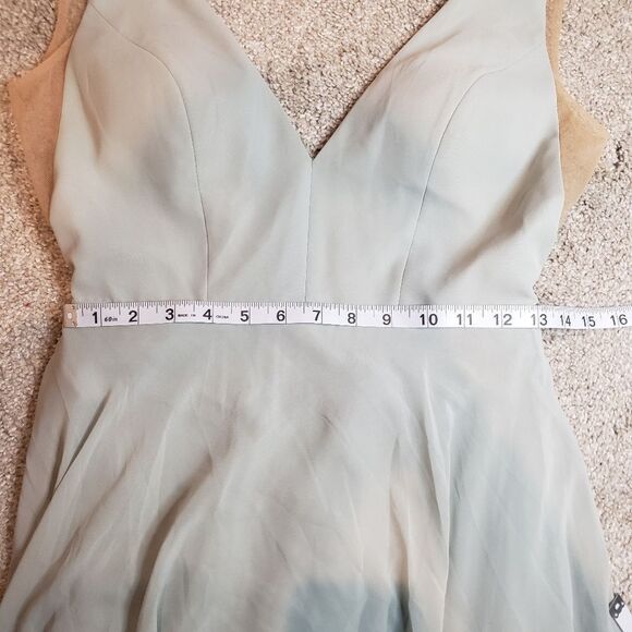 BHLDN Colby Maxi Dress Gown by Jenny Yoo Mint Size 4 - Picture 11 of 12